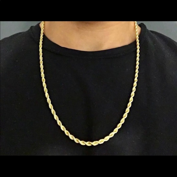 Accessories New 18k Gold Plated Rope Chain Poshmark